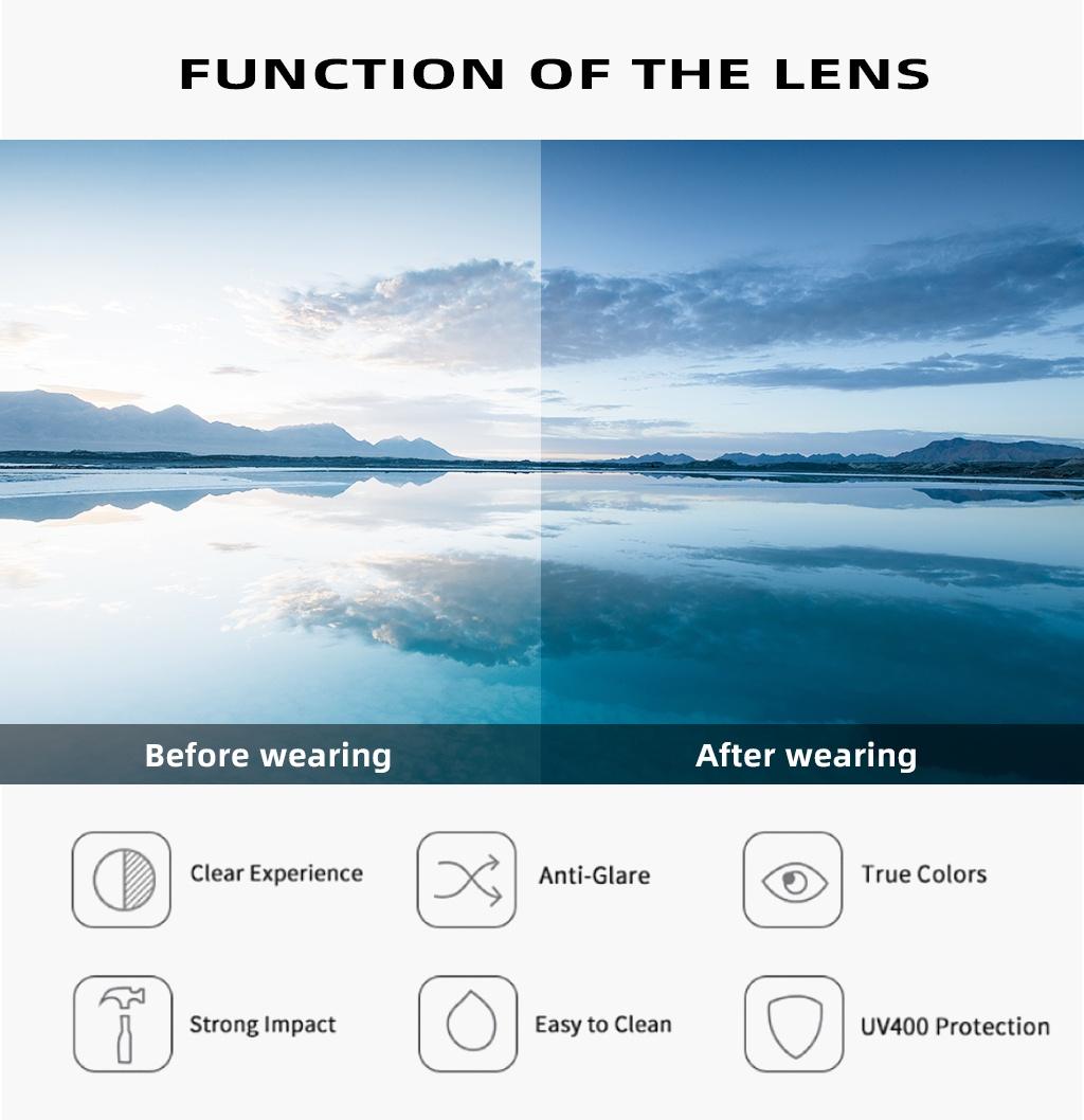 AIELBRO Polarized Cycling Glasses UV400 Windproof