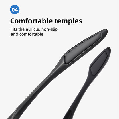 AIELBRO Cycling Glasses Polarized UV400 Lens