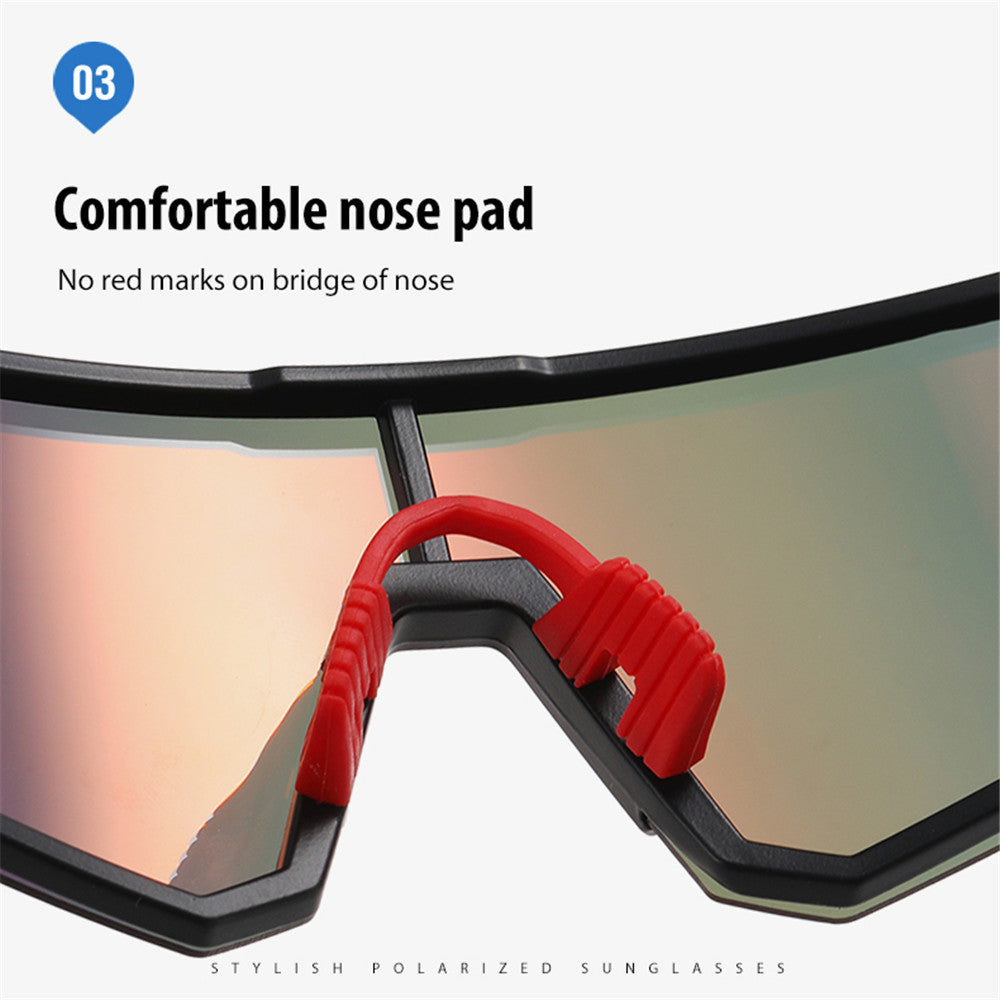 AIELBRO Polarized Sports Shades With Myopia Inner Frame