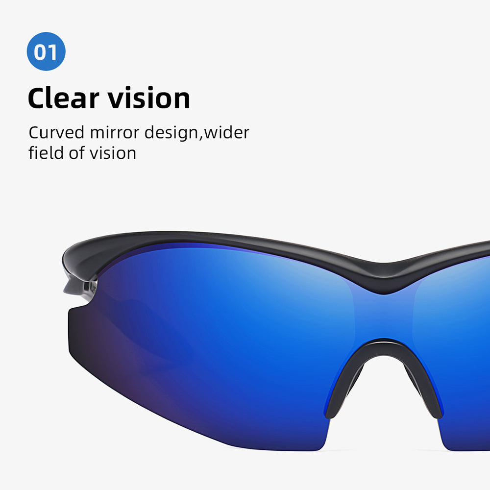 AIELBRO Cycling Glasses Polarized UV400 Lens