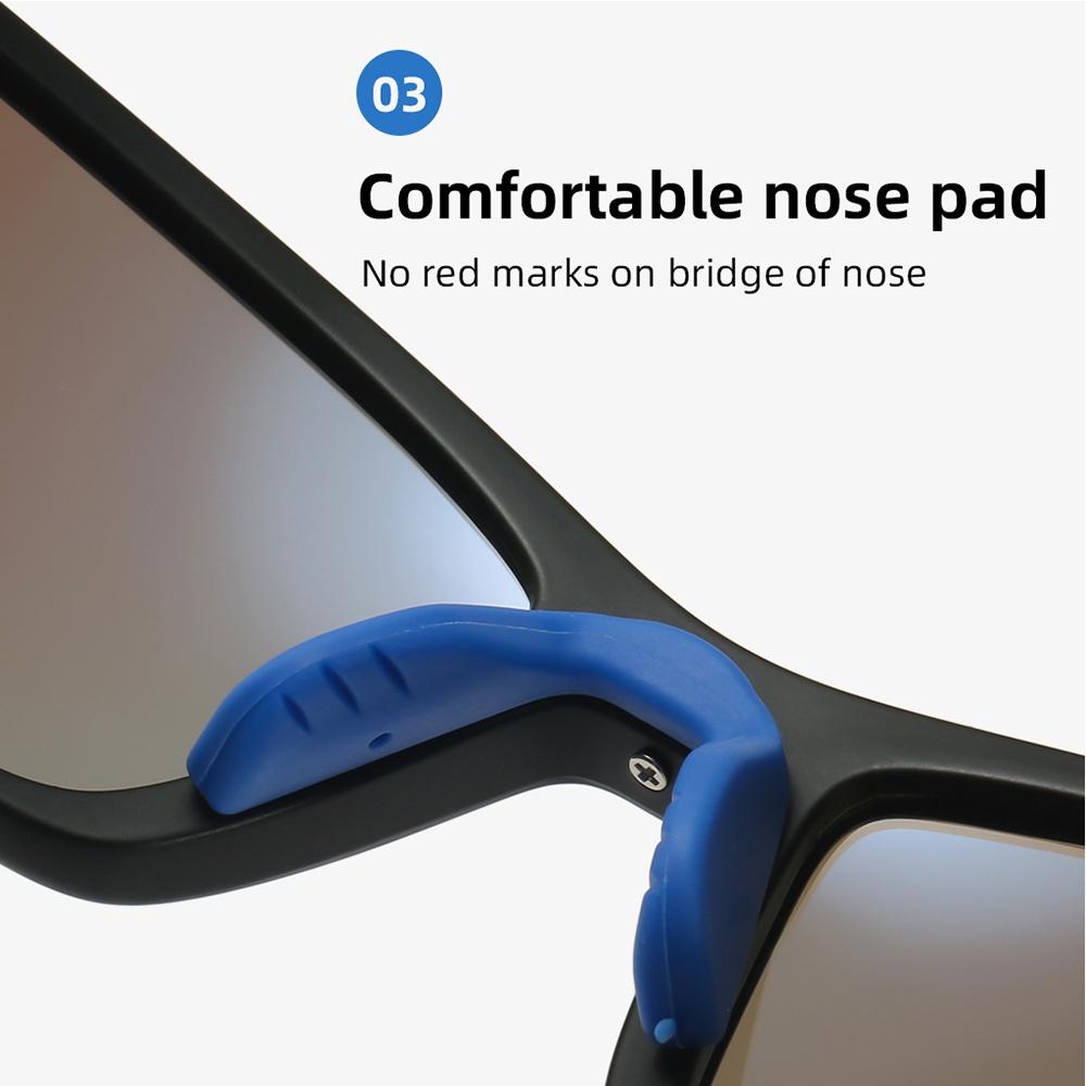 AIELBRO Polarized Cycling Glasses UV400 Windshield Goggles