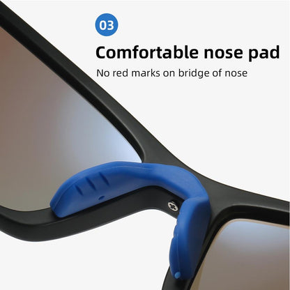 AIELBRO Polarized Cycling Glasses UV400 Windshield Goggles